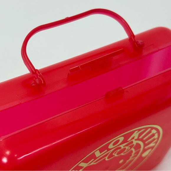 Rare Vintage 1994 Hello Kitty Sanrio Red and Gold Pencil Trinket Case - Picture 2 of 9